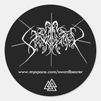 Swordbearer sticker with Valknut
