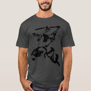 Swordfighter Samurai Ronin INK Figure KENDO IAI T-Shirt