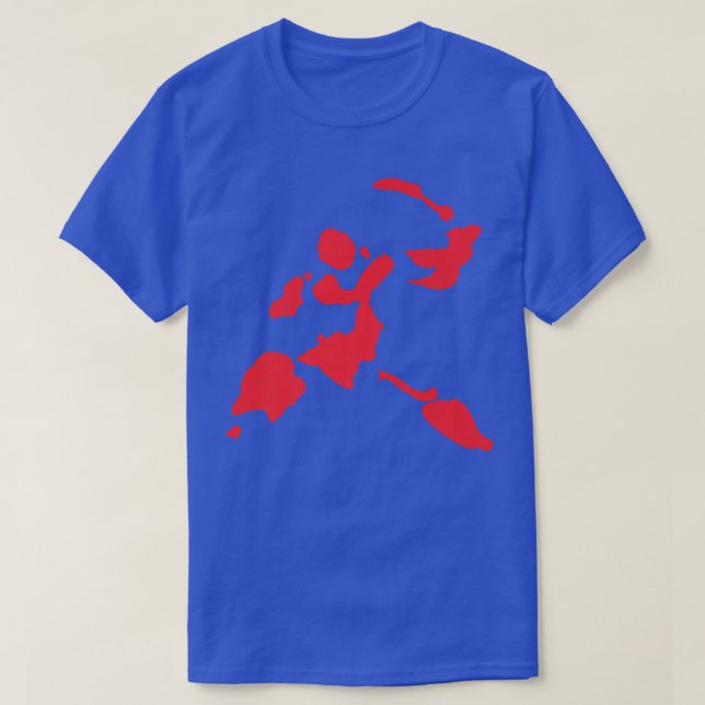 Swordfighter Samurai Ronin MINIMAL Ink Figure KEND T-Shirt (Design Front)