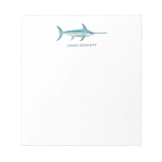 Swordfish Fishing Themed Stationery Notepad