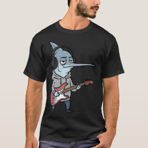 Swordfish Guitar Player – Tired but Cool Music C T-Shirt