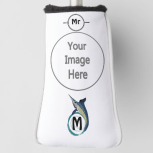 Swordfish Jumping Monogram Golf Head Cover