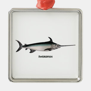Swordfish Logo Metal Tree Decoration