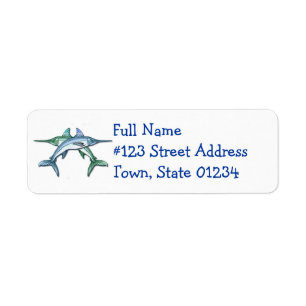 Swordfish Return Address Label