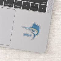 Swordfish sailfish fun cartoon illustration 