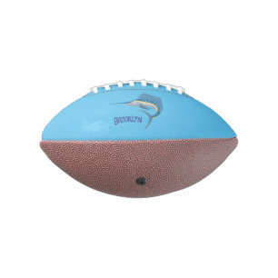 Swordfish sailfish fun cartoon illustration american football