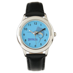 Swordfish sailfish fun cartoon illustration watch