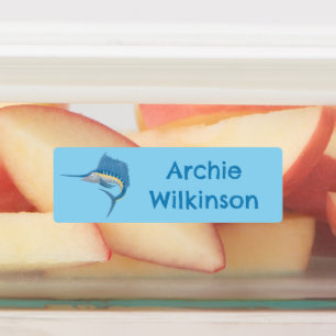 Swordfish sailfish fun cartoon personalised