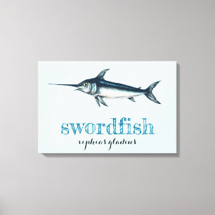 Swordfish Stretched Canvas Print