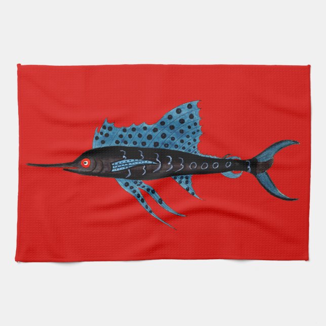 Swordfish Tea Towel (Horizontal)