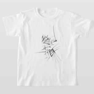 Swords Black White Abstract Tribal Tattoo Art T-Shirt