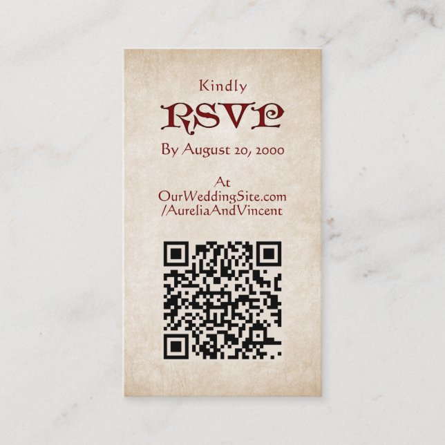 Swords Celtic Wedding Enclosure Card (Front)