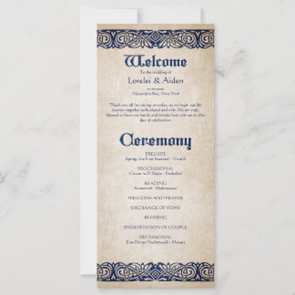 Swords Celtic Wedding Program