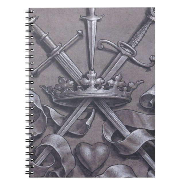 Swords Crown and Heart Notebook (Front)