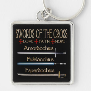 Swords Of The Cross Dresden Fans Key Ring