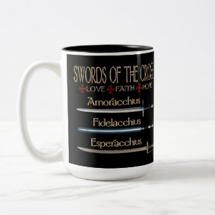Swords Of The Cross Dresden Fans Two-Tone Coffee Mug