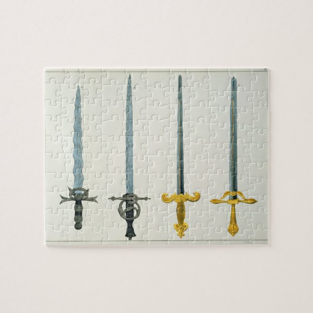 Swords, plate from 'A History of the Development a Jigsaw Puzzle (Horizontal)