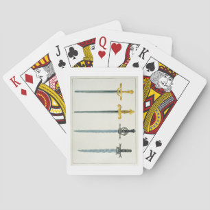Swords, plate from 'A History of the Development a Playing Cards