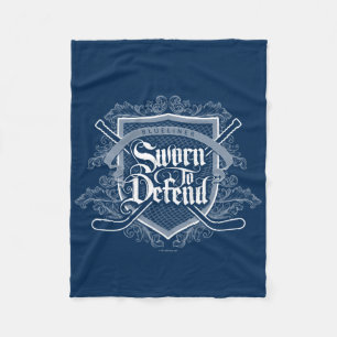 Sworn To Defend (Hockey Defenseman) Fleece Blanket