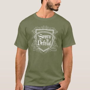 Sworn To Defend (Hockey Defenseman) T-Shirt