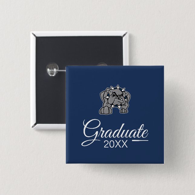 SWOSU Graduate 15 Cm Square Badge (Front & Back)