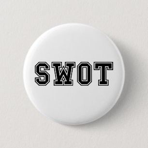 SWOT 6 CM ROUND BADGE
