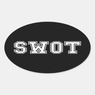 SWOT OVAL STICKER