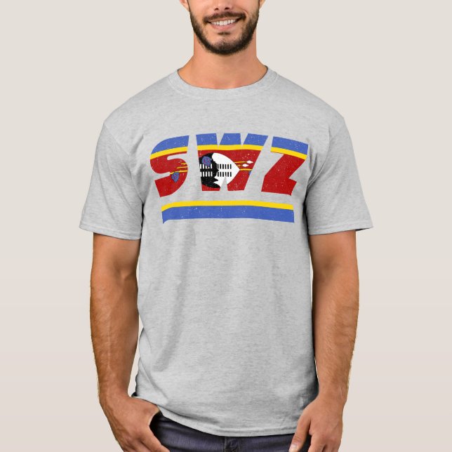 SWZ Swaziland Eswatini African ISO Code 3166 T-Shirt (Front)