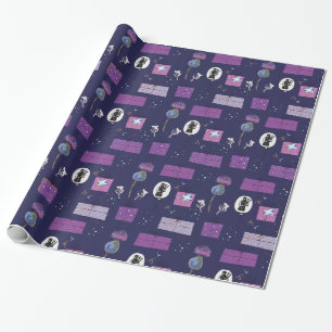 Sxottish Collection 6 Wrapping Paper Purple Thistl