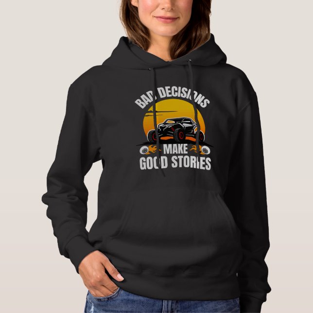 SxS ATV Art For Men Women UTV Off Road Riding Love Hoodie (Front)