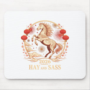 Sy 2026 Horse Lady Powered By Hay & S Zodiac G Mouse Mat