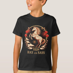 Sy 2026 Horse Lady Powered By Hay & S Zodiac G T-Shirt