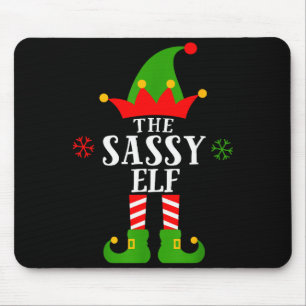 Sy Elf Funny Matching Family Group Christmas Pajam Mouse Mat
