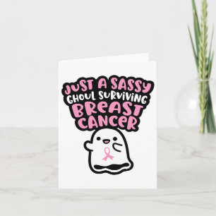 Sy Ghoul Surviving Breast Cancer Halloween Ghost F Card
