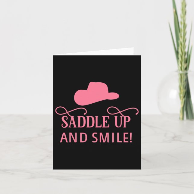 Sy Horse Lover Horseck Riding Cowgirl Princess Wes Card (Front)