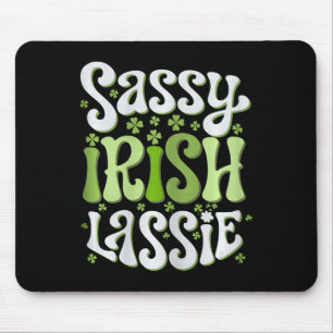 Sy Irish Lie St Patricks Day Women Girls Shamrock Mouse Mat