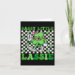 Sy Little Lie St Patricks Day Girls Kids Groovy Card