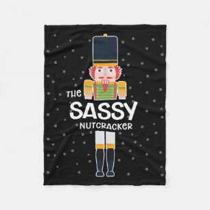 Sy Nutcracker Family Matching Funny Gift Pajama  Fleece Blanket
