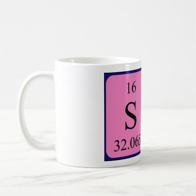 Sy periodic table name mug 1 (Left)