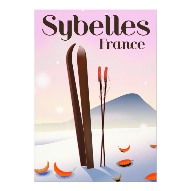 Sybelles France Ski poster (Front)