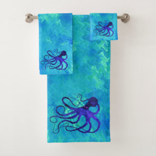 Sybille's Octopus - Bathroom Towel Set