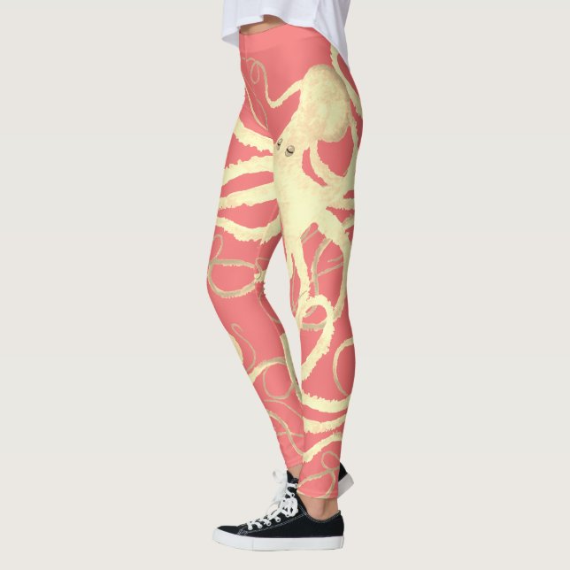 Sybille's Octopus on Your Colour - Leggings (Left)