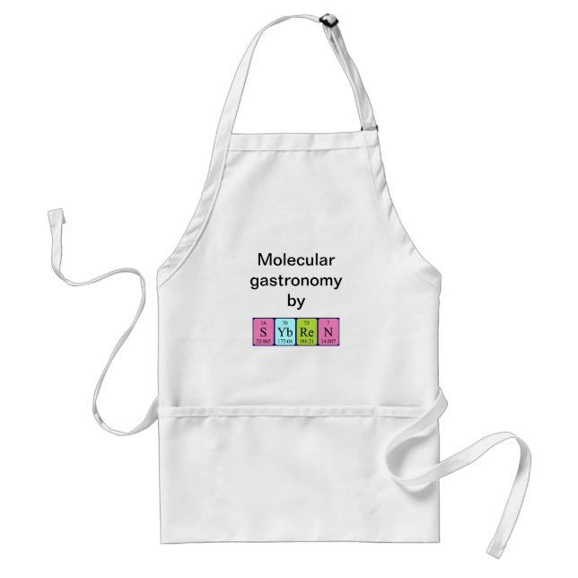 Sybren periodic table name apron (Front)
