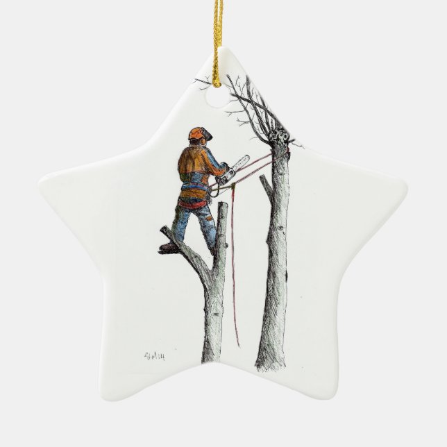 Sycamore and 020t ceramic tree decoration (Front)