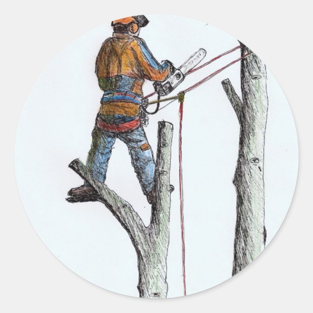 Sycamore and 020t classic round sticker (Front)