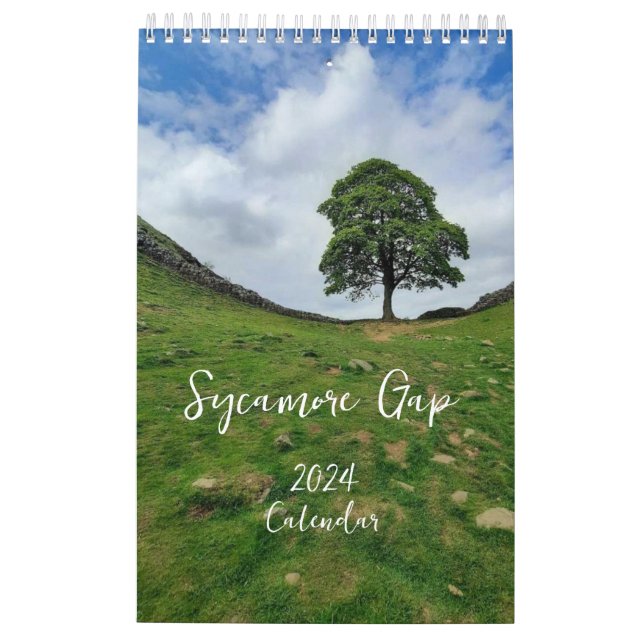 Sycamore Gap 2024 Calendar (Back)