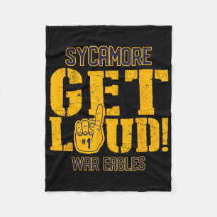Sycamore High School Get Loud War Eagles Fleece Blanket