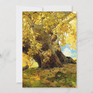 Sycamore in Autumn by Edgar Payne Invitation