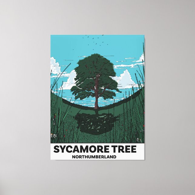 Sycamore Tree Gap Canvas Print (Front)