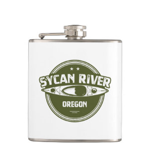 Sycan River Oregon Kayaking Hip Flask